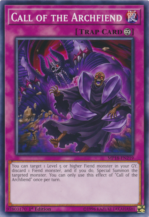 Call of the Archfiend [MP18-EN219] Common Yu-Gi-Oh!
