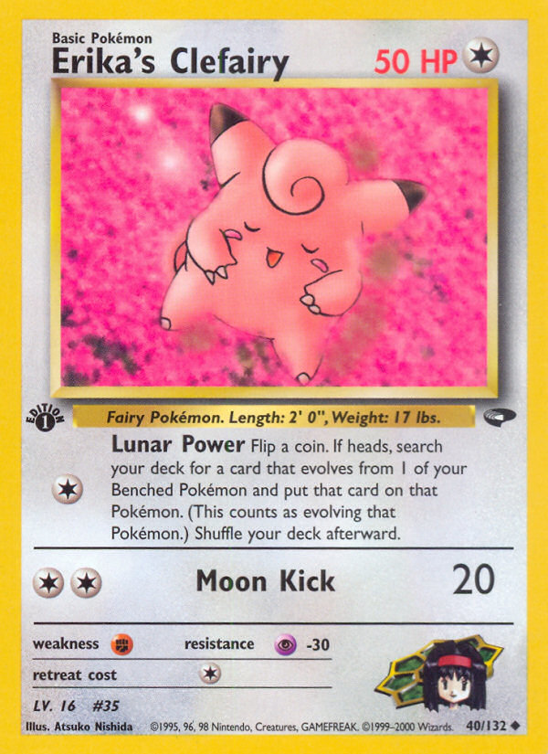 Erika's Clefairy (40/132) [Gym Challenge 1st Edition] Pokémon
