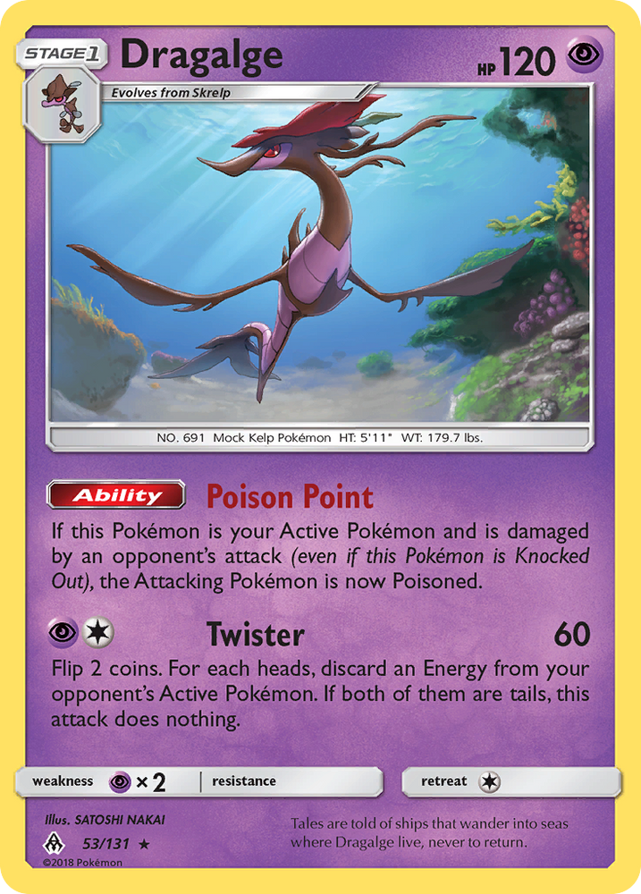 Dragalge (53/131) [Sun & Moon: Forbidden Light] Pokémon