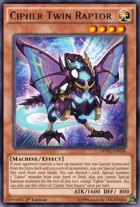 Cipher Twin Raptor [DPDG-EN036] Rare Yu-Gi-Oh!