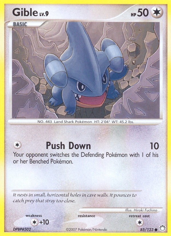 Gible (85/123) [Diamond & Pearl: Mysterious Treasures] Pokémon