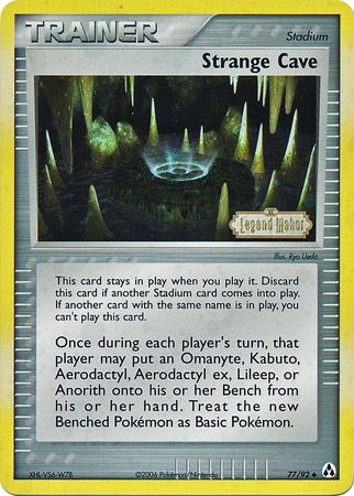 Strange Cave (77/92) (Stamped) [EX: Legend Maker] Pokémon