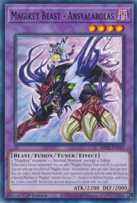 Magikey Beast - Ansyalabolas [MP22-EN143] Common Yu-Gi-Oh!