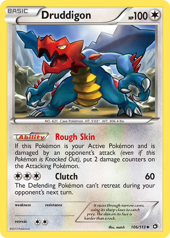 Druddigon (106/113) [Black & White: Legendary Treasures] Pokémon