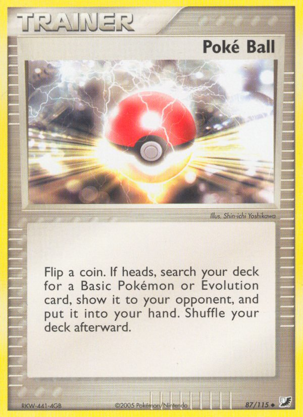 Poke Ball (87/115) [EX: Unseen Forces] Pokémon
