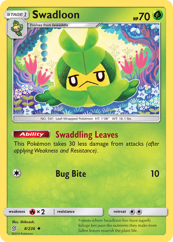 Swadloon (8/236) [Sun & Moon: Unified Minds] Pokémon