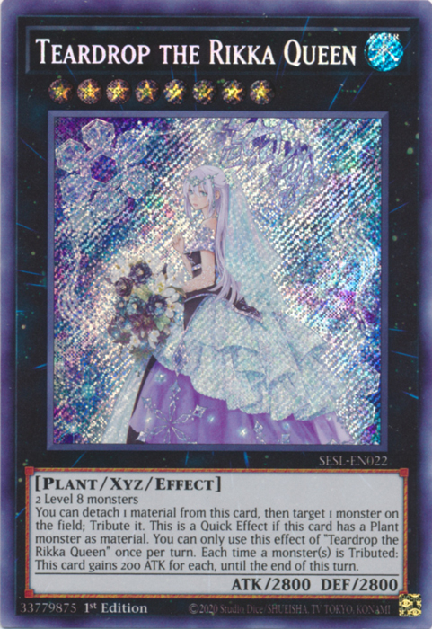 Teardrop the Rikka Queen [SESL-EN022] Secret Rare Yu-Gi-Oh!