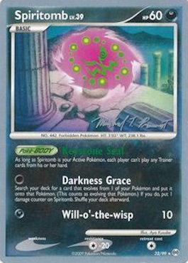 Spiritomb LV.39 (32/99) (Boltevoir - Michael Pramawat) [World Championships 2010] Pokémon