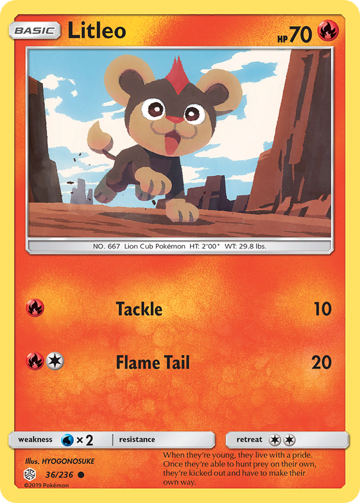 Litleo (36/236) [Sun & Moon: Cosmic Eclipse] Pokémon