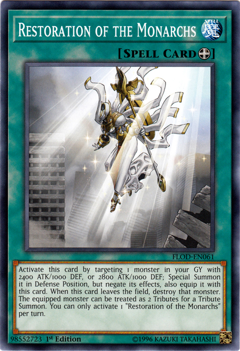 Restoration of the Monarchs [FLOD-EN061] Common Yu-Gi-Oh!