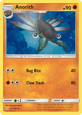 Anorith (111/236) [Sun & Moon: Cosmic Eclipse] Pokémon
