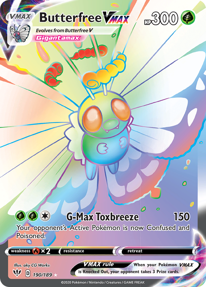 Butterfree VMAX (190/189) [Sword & Shield: Darkness Ablaze] Pokémon