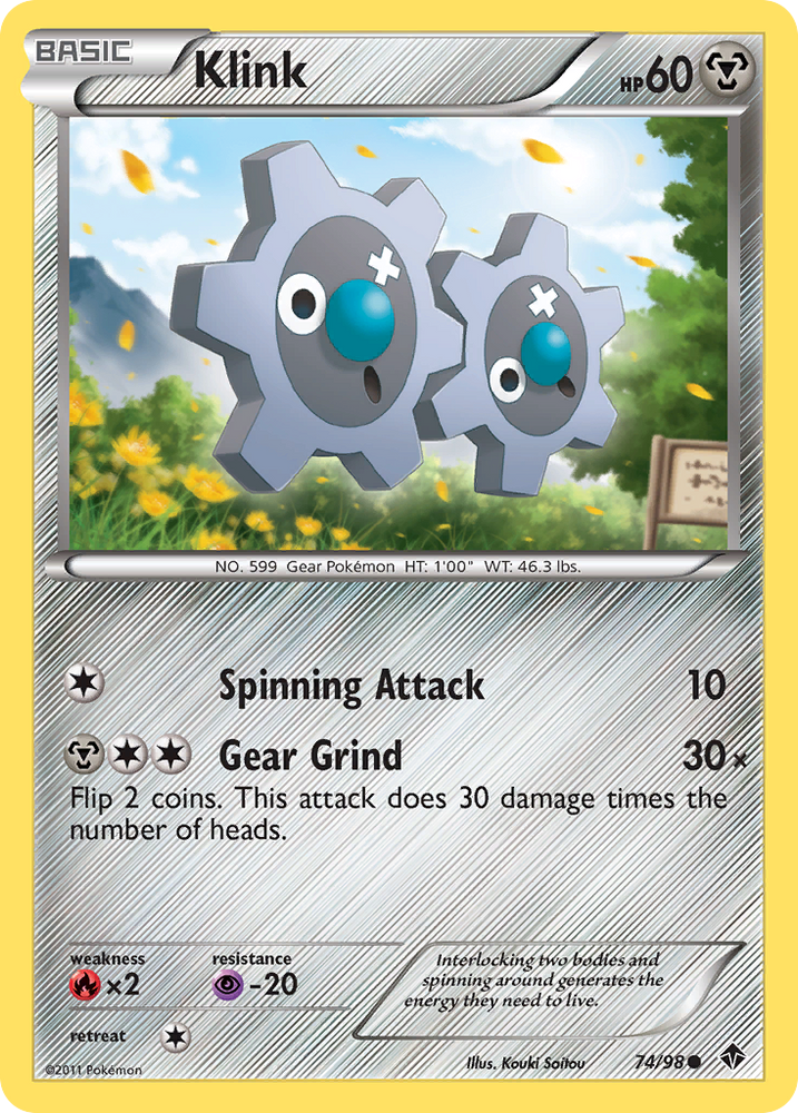 Klink (74/98) [Black & White: Emerging Powers] Pokémon