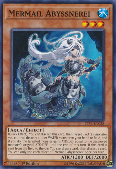 Mermail Abyssnerei [CIBR-EN028] Common Yu-Gi-Oh!