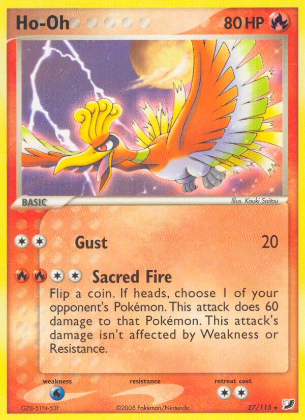 Ho Oh (27/115) (Theme Deck Exclusive) [EX: Unseen Forces] Pokémon