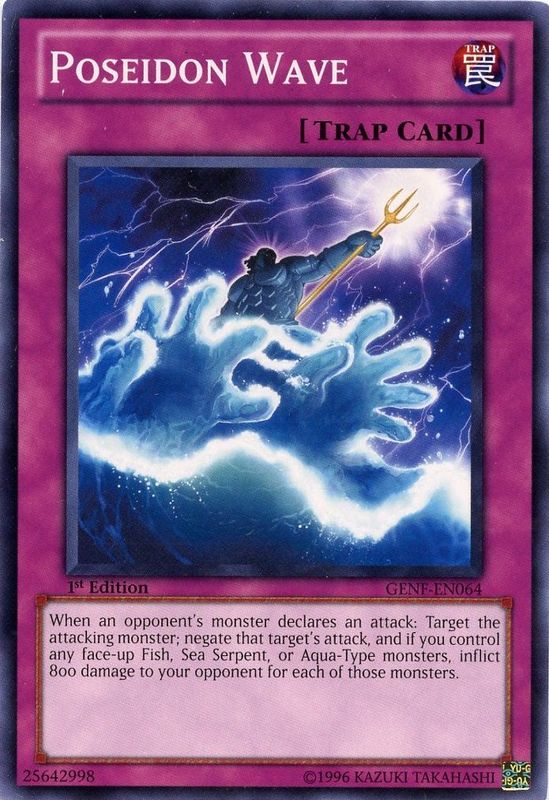 Poseidon Wave [GENF-EN064] Common Yu-Gi-Oh!