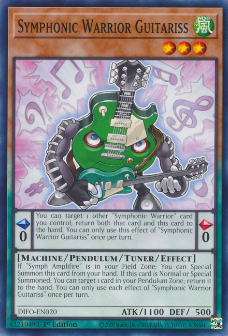 Symphonic Warrior Guitariss [DIFO-EN020] Common Yu-Gi-Oh!