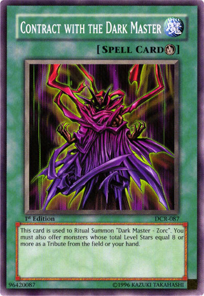 Contract with the Dark Master [DCR-087] Common Yu-Gi-Oh!