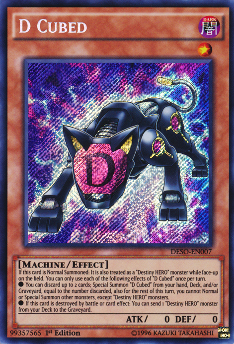 D Cubed [DESO-EN007] Secret Rare Yu-Gi-Oh!