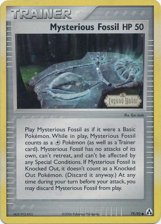 Mysterious Fossil (79/92) (Stamped) [EX: Legend Maker] Pokémon