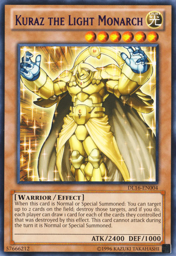 Kuraz the Light Monarch (Purple) [DL16-EN004] Rare Yu-Gi-Oh!