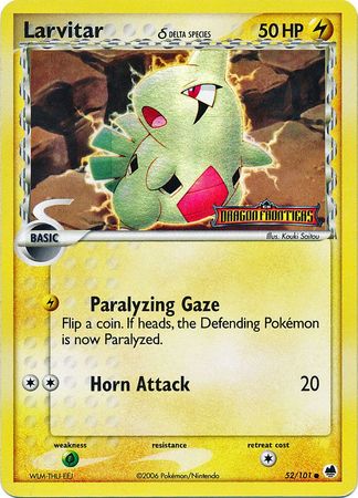 Larvitar (52/101) (Delta Species) (Stamped) [EX: Dragon Frontiers] Pokémon