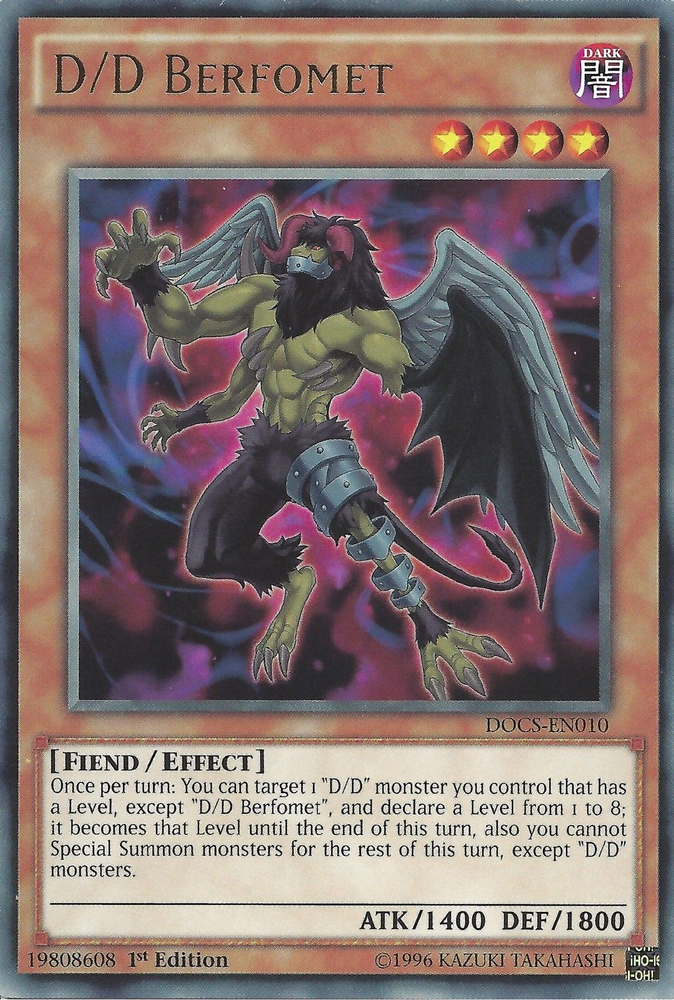 D/D Berfomet [DOCS-EN010] Rare Yu-Gi-Oh!
