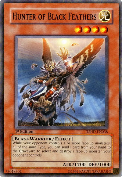 Hunter of Black Feathers [TSHD-EN038] Common Yu-Gi-Oh!