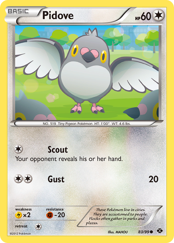 Pidove (83/99) [Black & White: Next Destinies] Pokémon