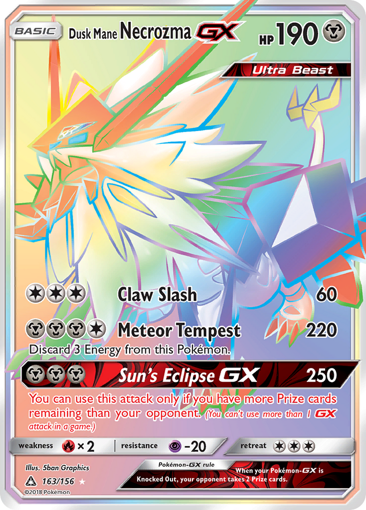 Dusk Mane Necrozma GX (163/156) [Sun & Moon: Ultra Prism] Pokémon