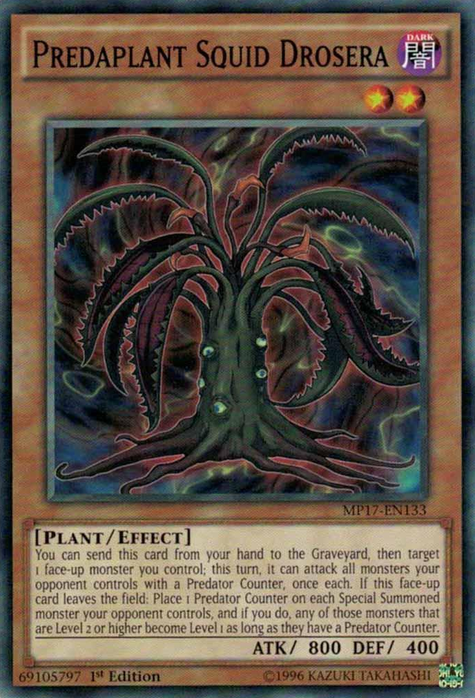 Predaplant Squid Drosera [MP17-EN133] Common Yu-Gi-Oh!