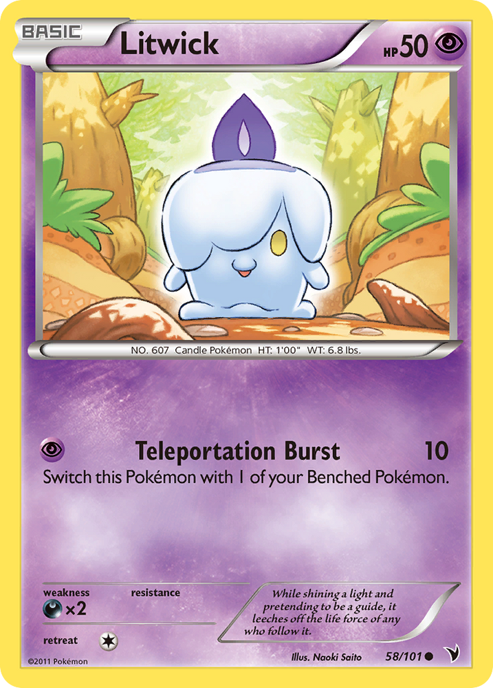 Litwick (58/101) [Black & White: Noble Victories] Pokémon