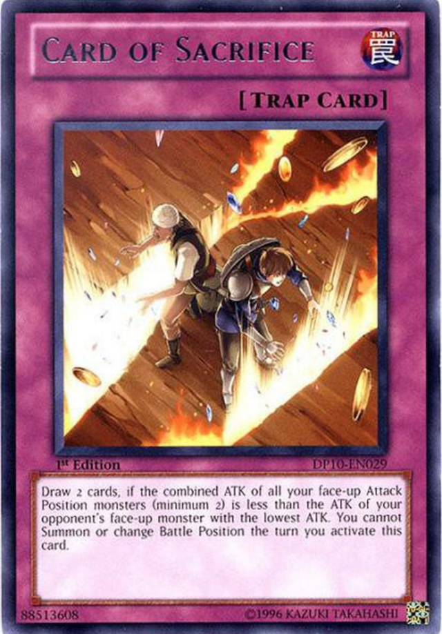 Card of Sacrifice [DP10-EN029] Rare Yu-Gi-Oh!