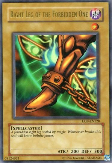 Right Leg of the Forbidden One [LOB-EN120] Ultra Rare Yu-Gi-Oh!