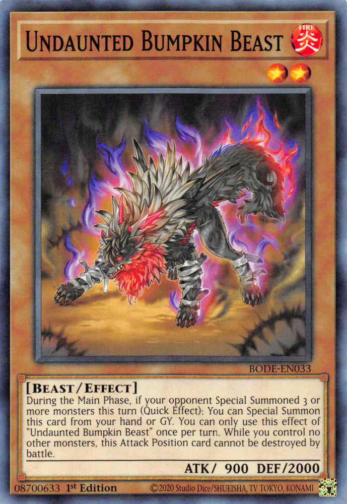 Undaunted Bumpkin Beast [BODE-EN033] Common Yu-Gi-Oh!