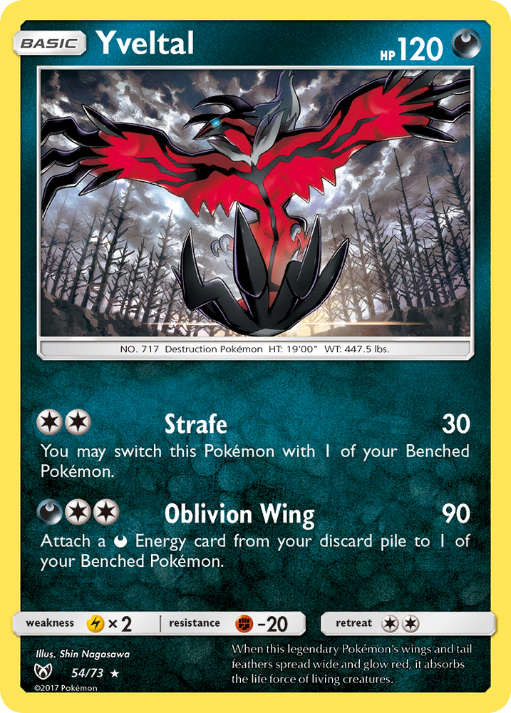 Yveltal (54/73) [Sun & Moon: Shining Legends] Pokémon