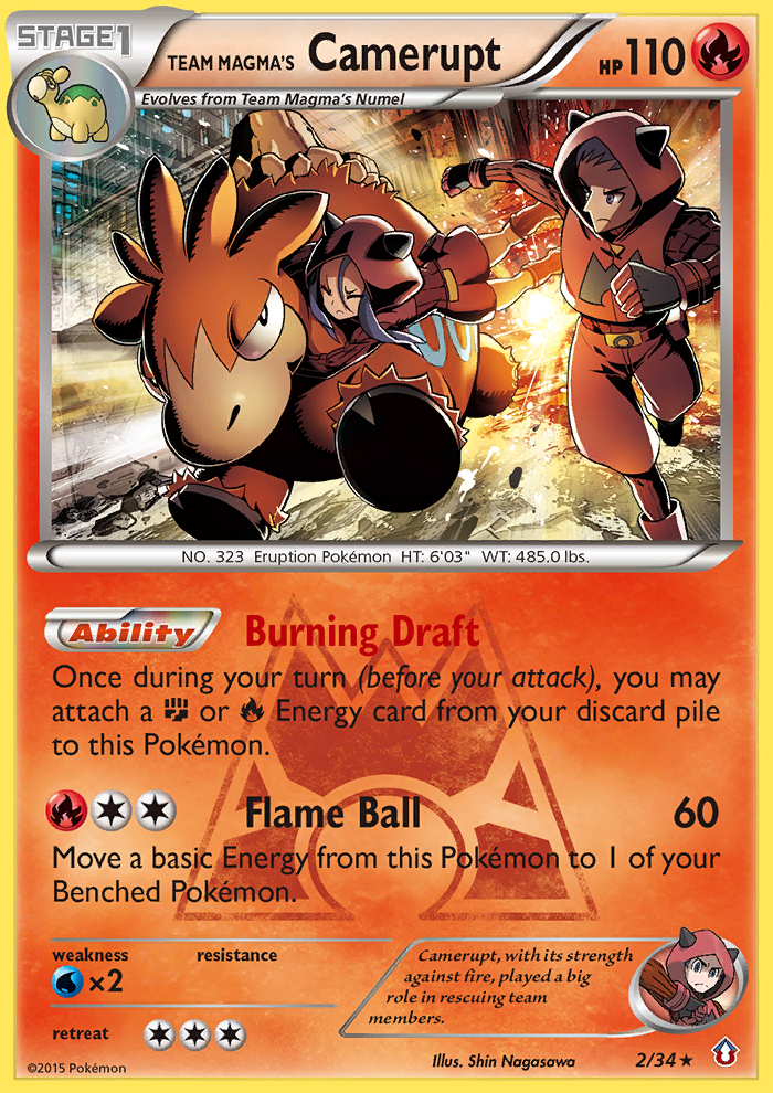 Team Magma's Camerupt (2/34) [XY: Double Crisis] Pokémon