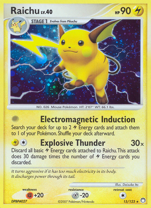 Raichu (15/123) [Diamond & Pearl: Mysterious Treasures] Pokémon