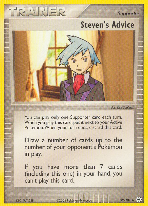 Steven's Advice (92/101) [EX: Hidden Legends] Pokémon