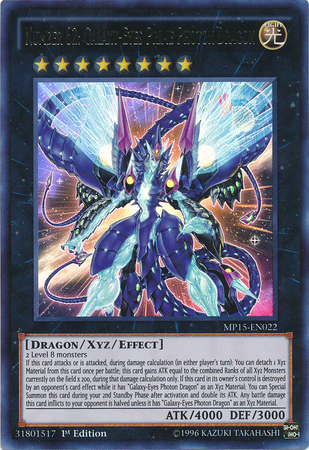Number 62: Galaxy-Eyes Prime Photon Dragon [MP15-EN022] Ultra Rare Yu-Gi-Oh!