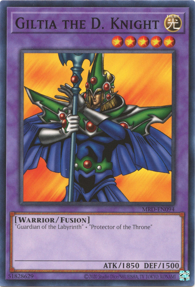 Giltia the D. Knight (25th Anniversary) [MRD-EN094] Common Yu-Gi-Oh!