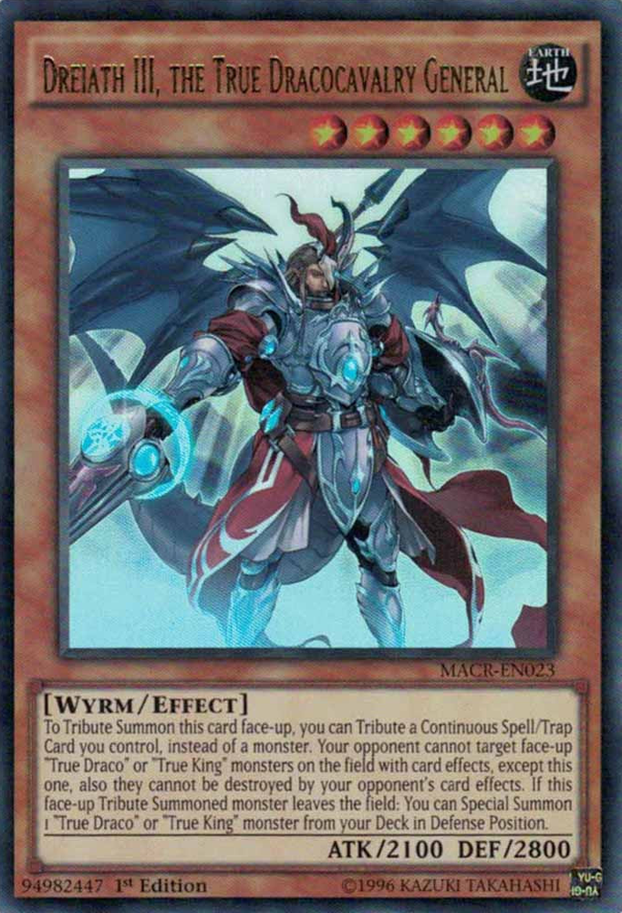 Dreiath III, the True Dracocavalry General [MACR-EN023] Ultra Rare Yu-Gi-Oh!