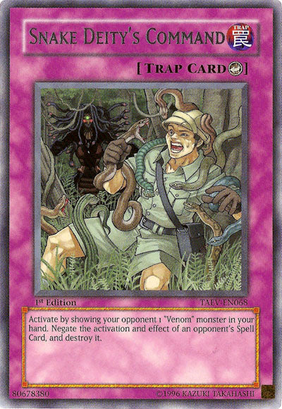 Snake Deity's Command [TAEV-EN068] Rare Yu-Gi-Oh!