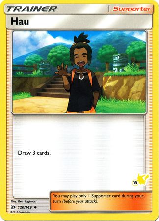 Hau (120/149) (Pikachu Stamp #13) [Battle Academy 2020] Pokémon