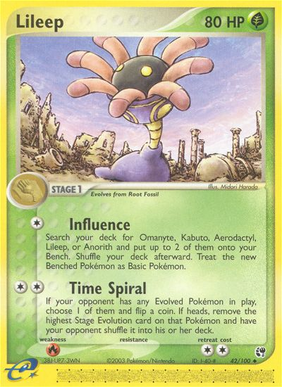 Lileep (42/100) [EX: Sandstorm] Pokémon