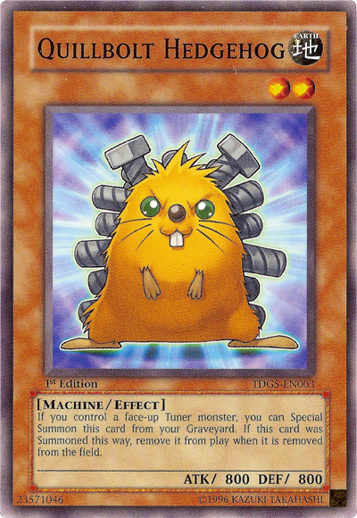 Quillbolt Hedgehog [TDGS-EN003] Common Yu-Gi-Oh!