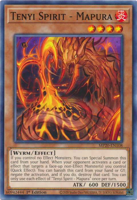 Tenyi Spirit - Mapura [MP20-EN108] Common Yu-Gi-Oh!