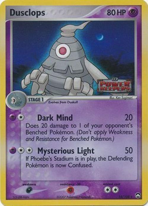 Dusclops (14/108) (Stamped) [EX: Power Keepers] Pokémon