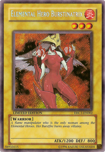 Elemental Hero Burstinatrix [EHC1-EN002] Secret Rare Yu-Gi-Oh!