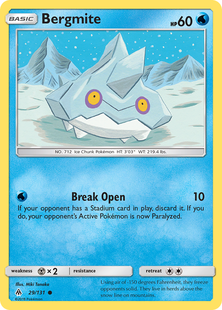 Bergmite (29/131) [Sun & Moon: Forbidden Light] Pokémon